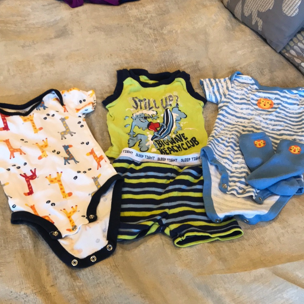 12 month onesies and pjs.